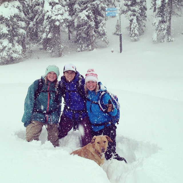 Enjoying the New Snow at Crystal Mtn