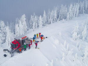 cat skiing